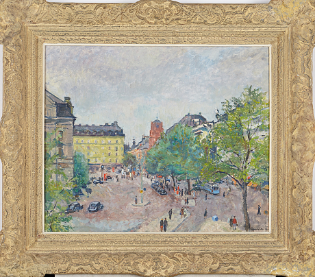 Edgar Wallin oljemålning