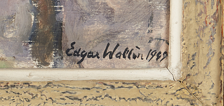 Edgar Wallin oljemålning