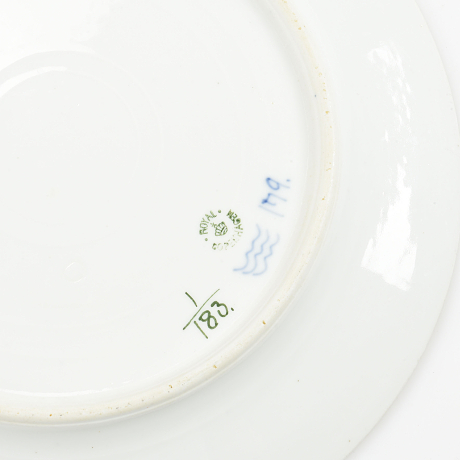 Royal Copenhagen servisdelar Musselmalet Riflet