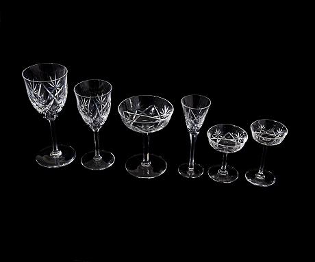 Glasservis 1900-talets första hälft