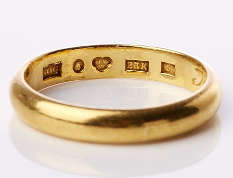 Ring 23k guld
