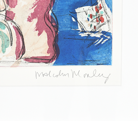Malcolm Morley färglitografi