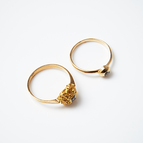 Ringar 18 k guld diamanter