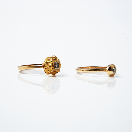 Ringar 18 k guld diamanter