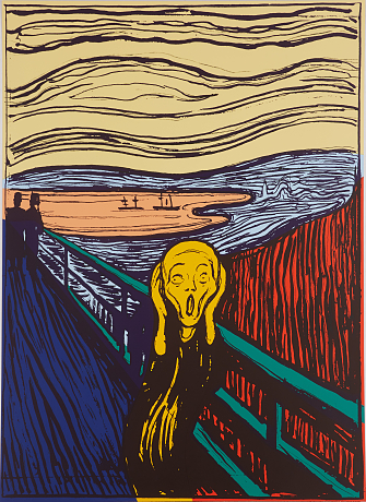 Andy Warhol Skriet - The Scream efter Munch