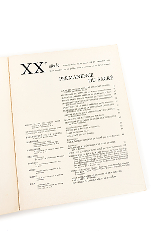 XXe Siècle Permanence du Sacré XXIV