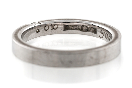 Ring med diamant 0.10 ct 18K