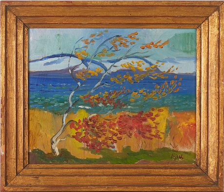 Kjell Leander Engström oljemålning