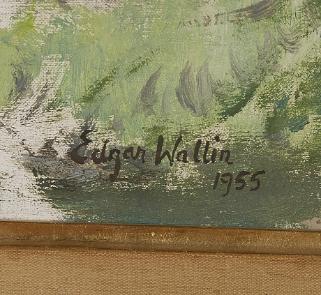 Edgar Wallin oljemålning