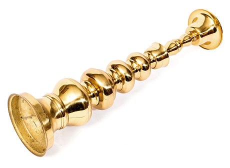 Golvljusstake mässing