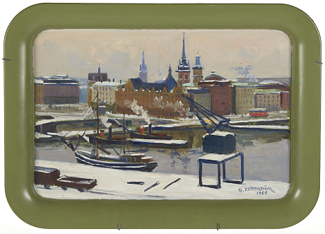 Gunnar Zetterström oljemålning