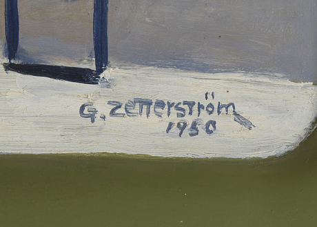 Gunnar Zetterström oljemålning