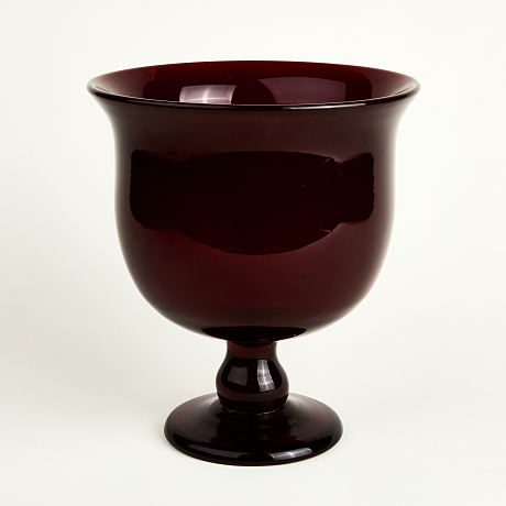 4 delar Reijmyre-föremål, rubinröd glasmassa