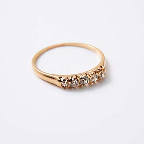 Ring 18 k guld diamanter
