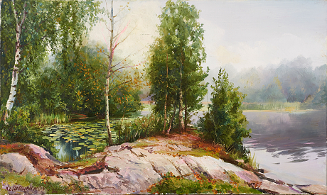 Slava Kliuchnikov oljemålning