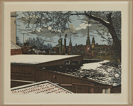 Sven-Olof Ehrén litografi