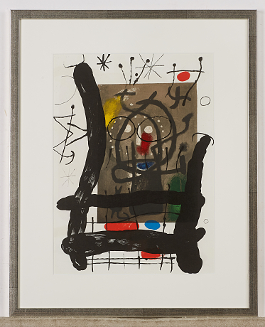 Joan Miro färglitografi