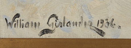 William Gislander oljemålning