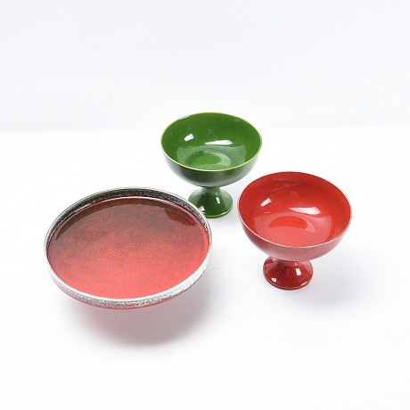 Skålar på fot 1900-tal