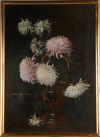 Oidentifierad konstnär oljemålning