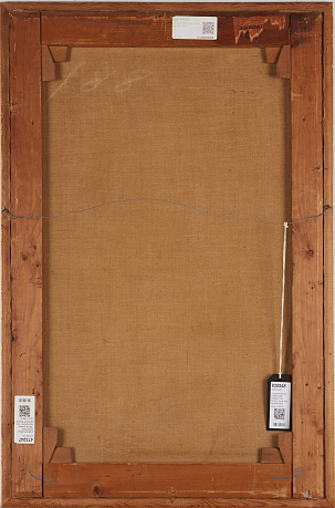 Oidentifierad konstnär oljemålning