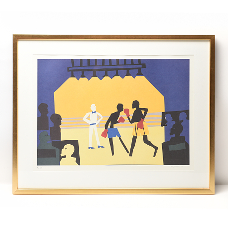 Litografi Stig Claesson 