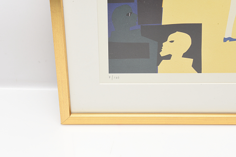 Litografi Stig Claesson 