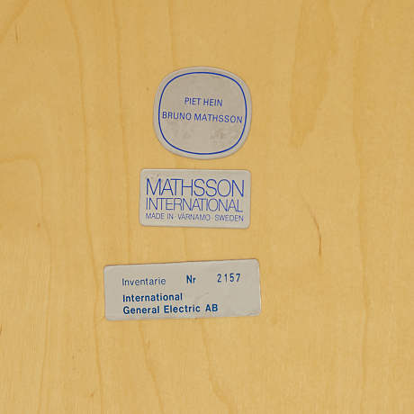 BRUNO MATHSSON/ PIET HEIN