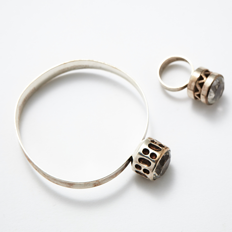 Armring ring silver