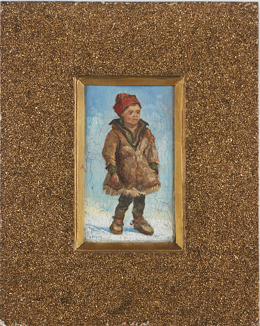 Oidentifierad konstnär oljemålning