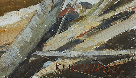 Vjeteslav Kliuchnikov oljemålning