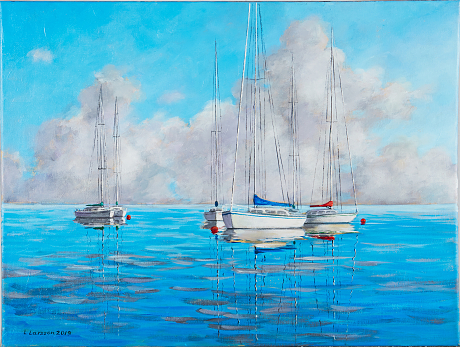 Linnea Larsson oljemålning