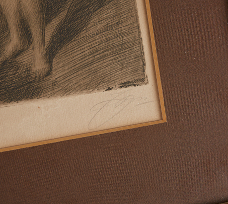 Anders Zorn etsning Bärsärk