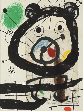 Joan Miró efter färglitografi
