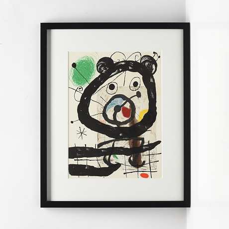 Joan Miró efter färglitografi