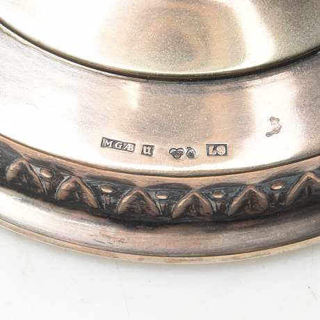 Ljusstakar ett par silver MGAB