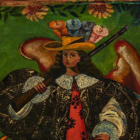 Oidentifierad konstnär oljemålning 