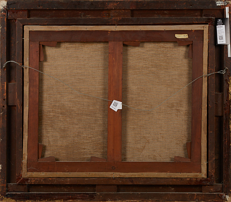 Oidentifierad konstnär oljemålning