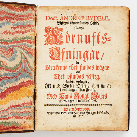 Rydelius Förnuftsöfningar 1737