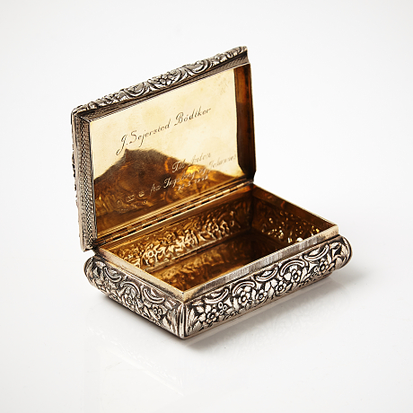 Nathaniel Mills snusask sterlingsilver