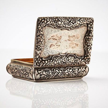 Nathaniel Mills snusask sterlingsilver