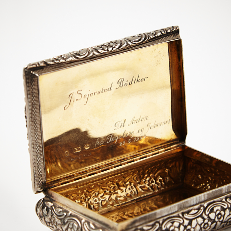 Nathaniel Mills snusask sterlingsilver