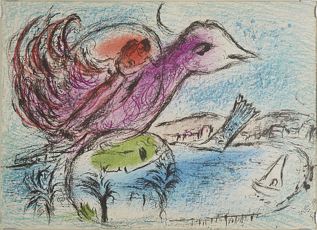 Litografi efter Chagall